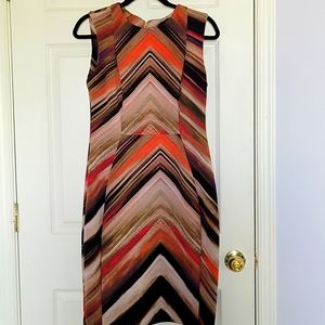 Brown sheath dress